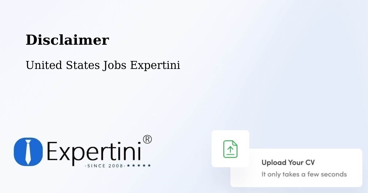 Disclaimer – Snyder - United States Jobs Expertini